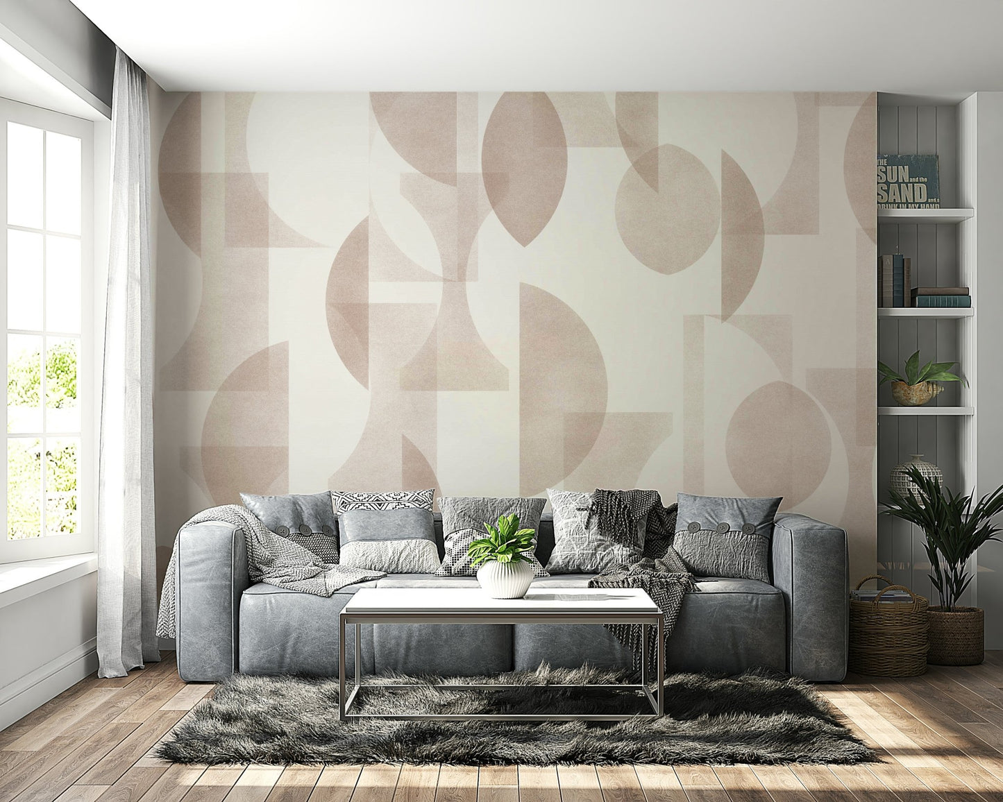 This wallpaper is suitable for a living room, dining room, or a contemporary space. GD4350
