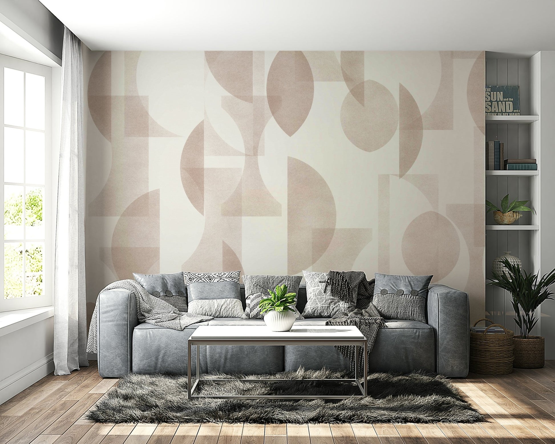 This wallpaper is suitable for a living room, dining room, or a contemporary space. GD4350
