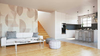 The mural is created for an entire wall, providing a unique backdrop. GD4350
