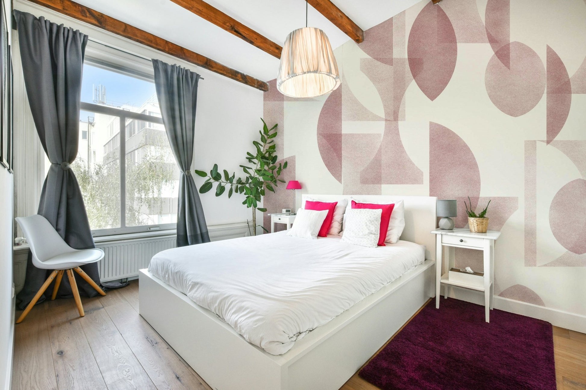 The overall mood is one of peace and sophistication.
