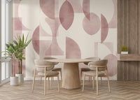 This wallpaper is suitable for a dining room, living room, or a contemporary space.
