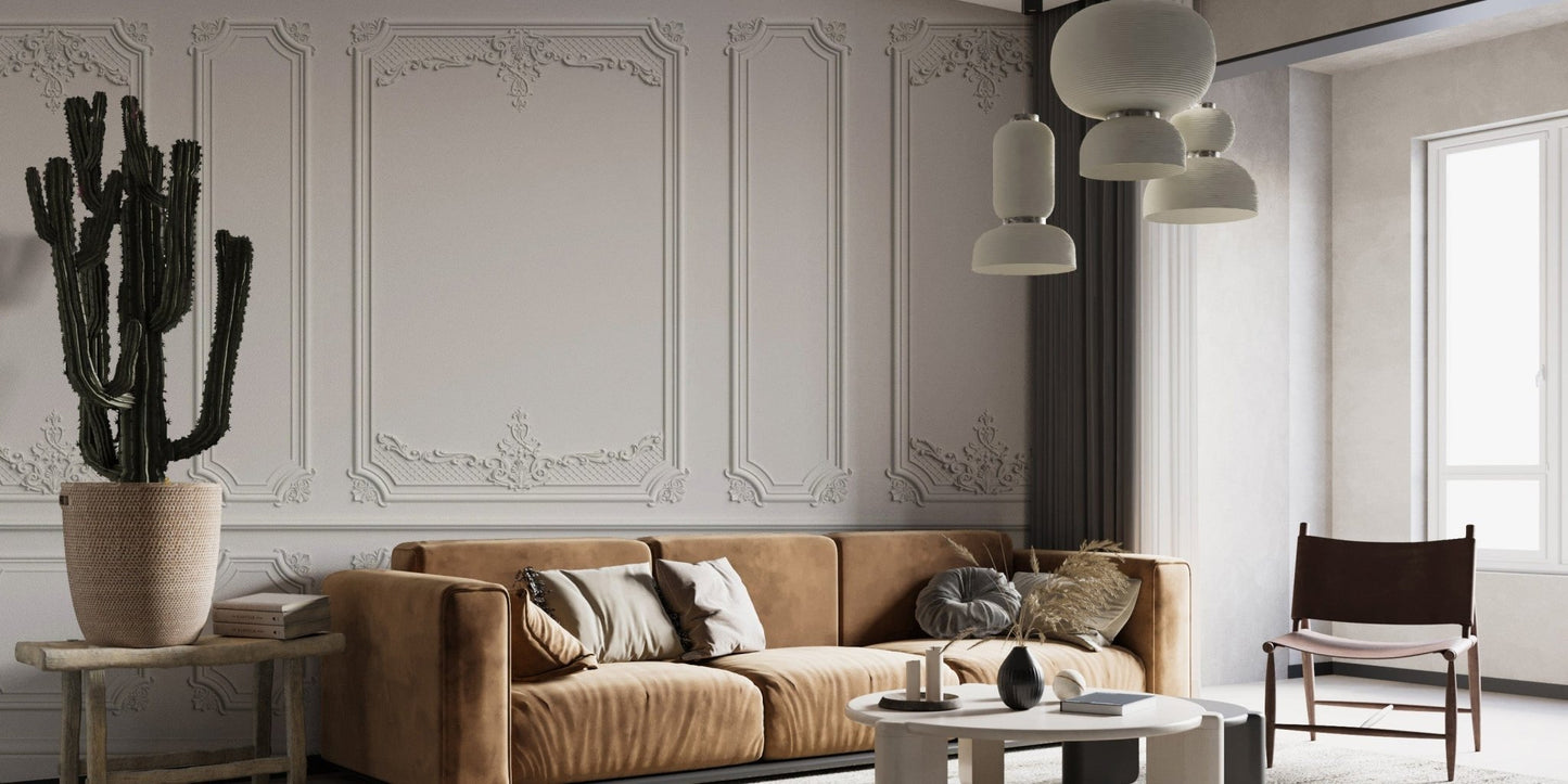 Luxurious Georgian wall paneling wallpaper
