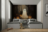 Ghost and black cat art mural. GD4059
