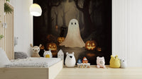 Black cat and ghost mural wallpaper GD4059

