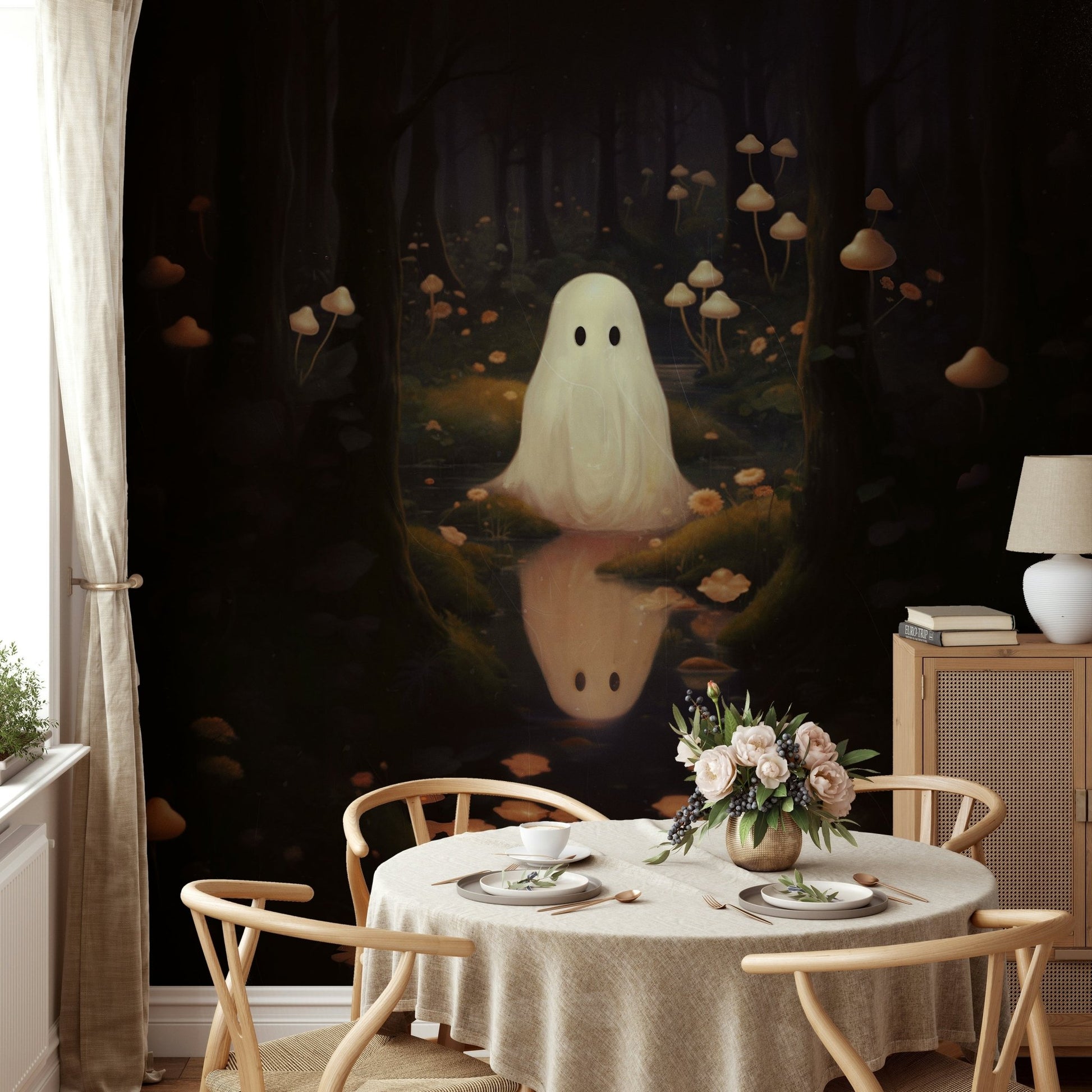 This bioluminescence illuminates the immediate surroundings.
