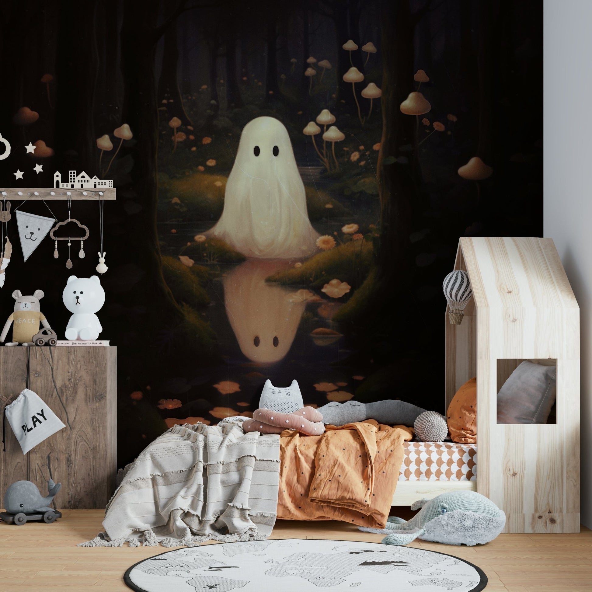 The overall mood is quiet, magical, and serene.
