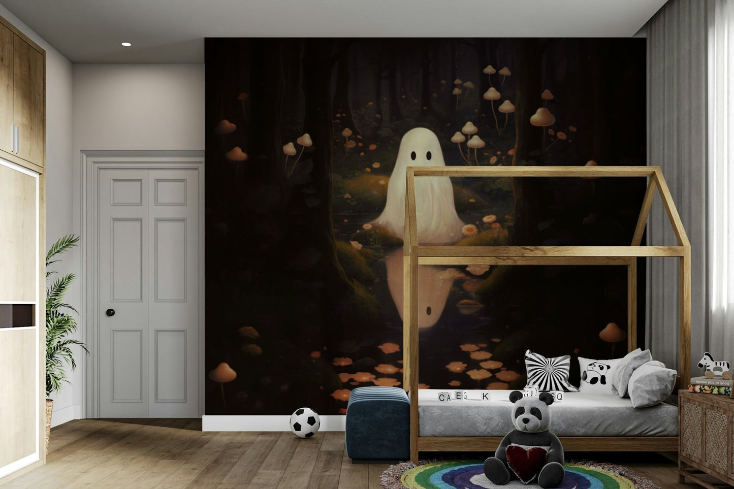 The shapes of the mushrooms are fantastical and unique.
