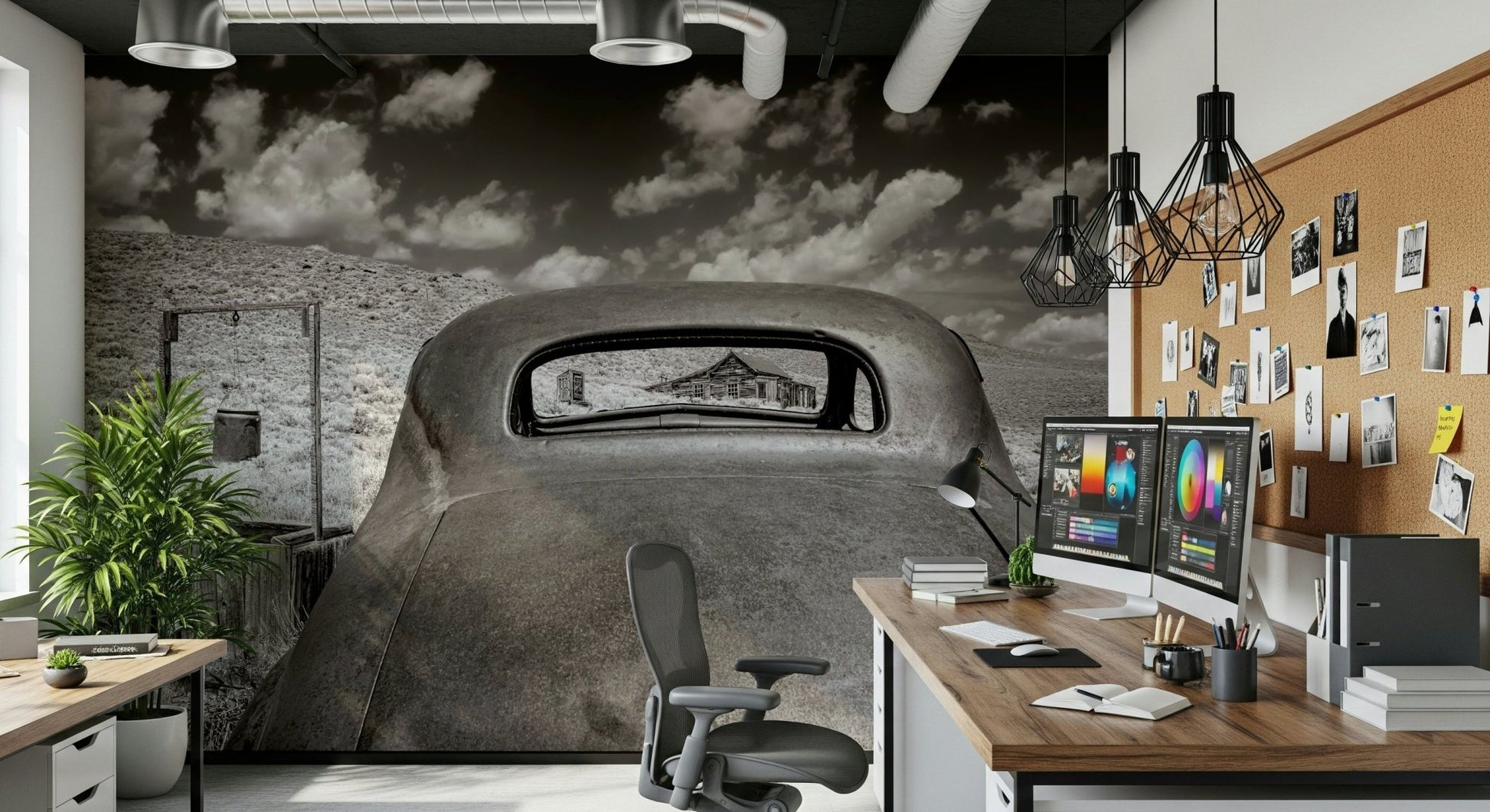 A classic abstract design wallpaper for walls.