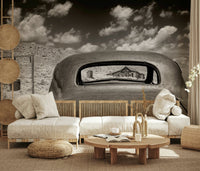 A beautiful modern art wall mural of delicate texture.