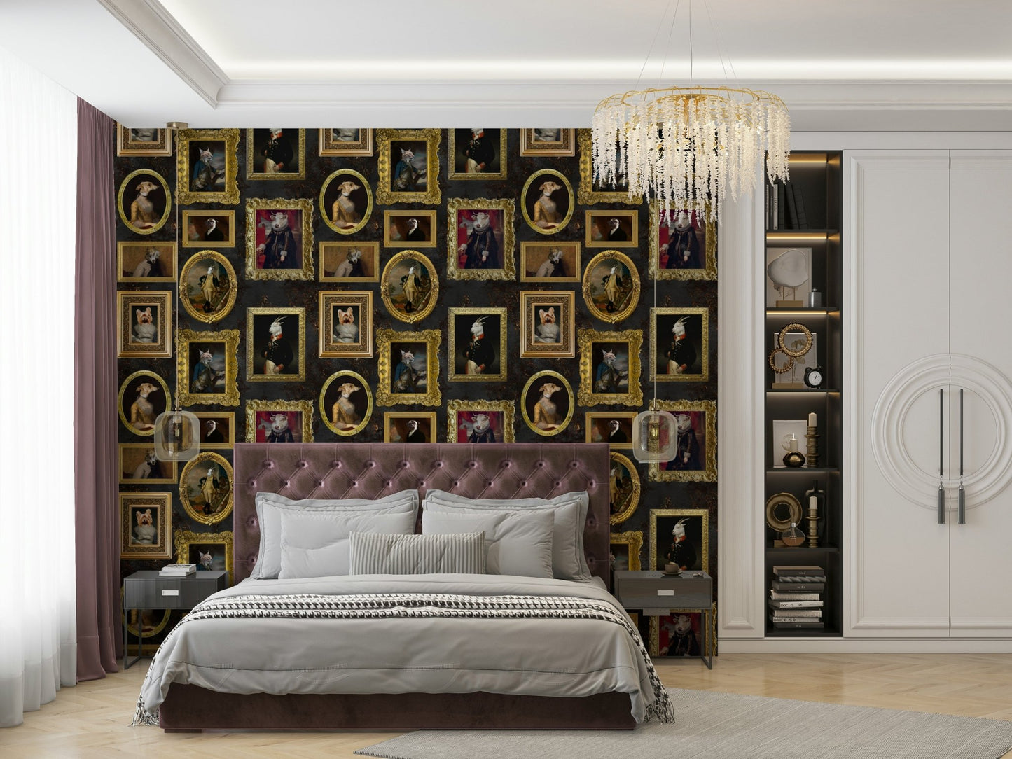 Luxurious aesthetic and charming concept.

