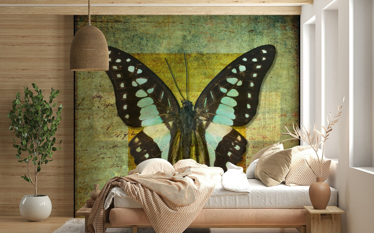 Artistic Gilded Butterfly specimen home design.