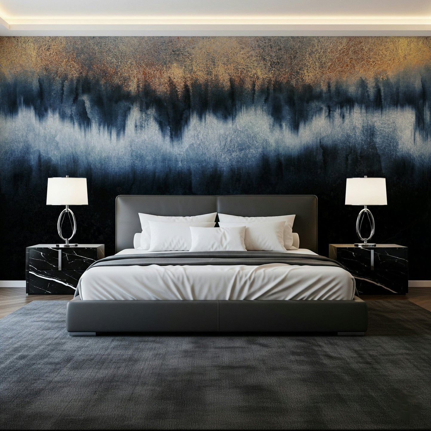 Gilded Depths Wall Mural