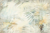 A high-quality serene leaf wall mural for walls.