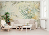 An artistic nature inspired mural for home decor.