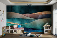 Gilded Horizon Wall Mural