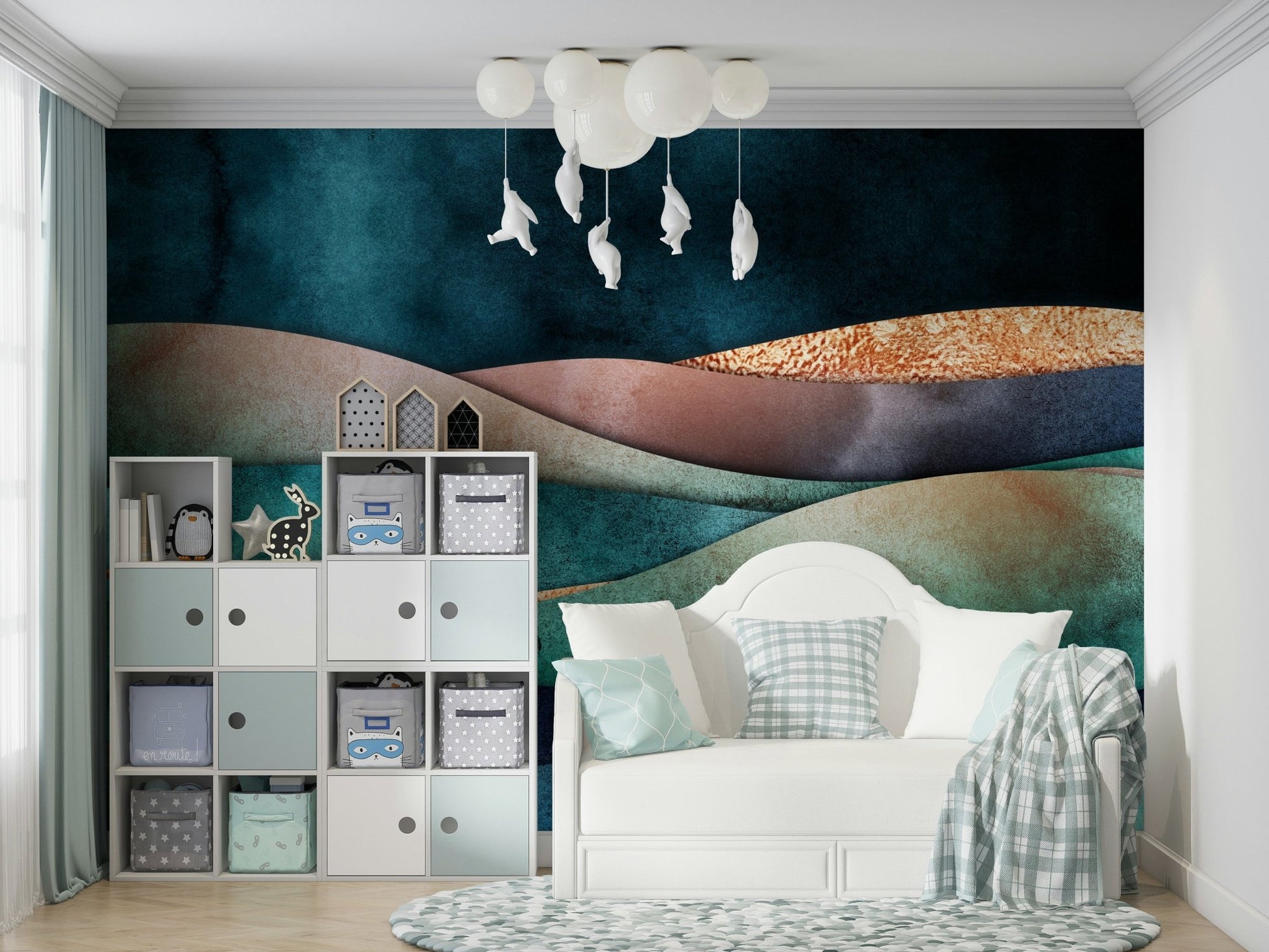 Gilded Horizon Wall Mural