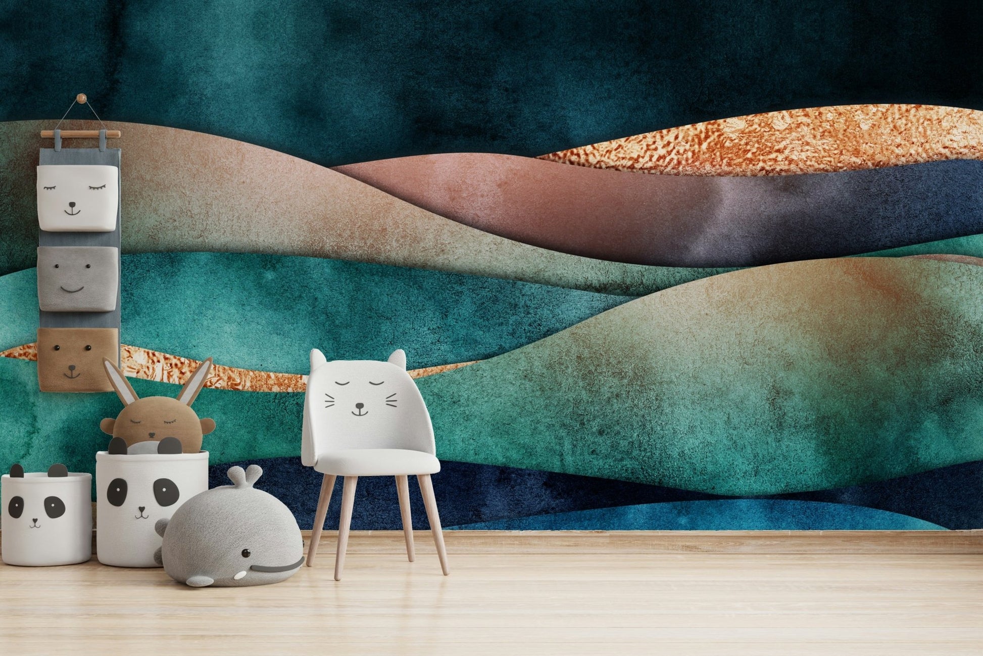 Gilded Horizon Wall Mural