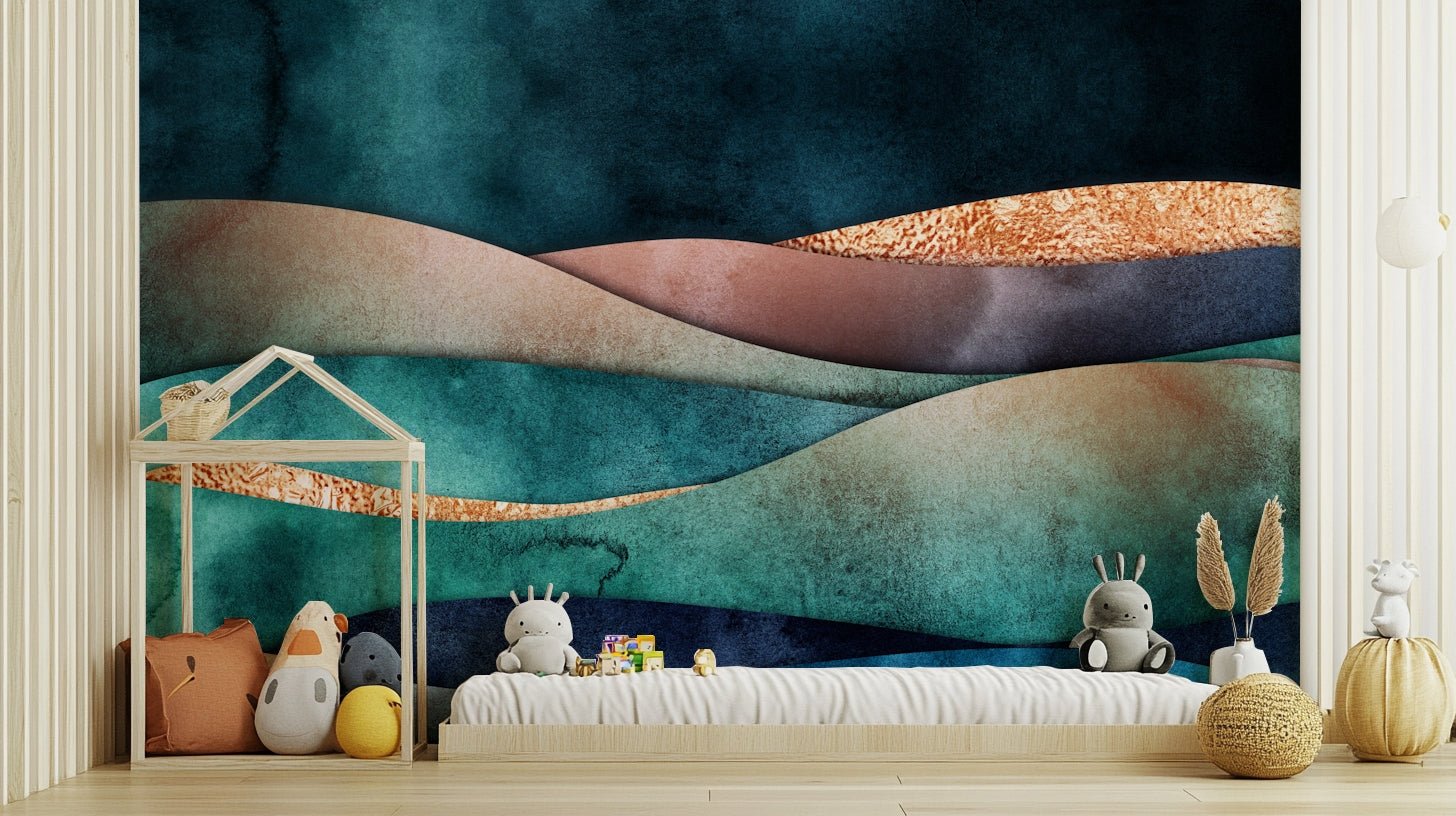 Gilded Horizon Wall Mural