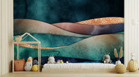 Gilded Horizon Wall Mural