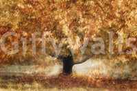 A high-quality serene leaf wall mural for walls., GD5568
