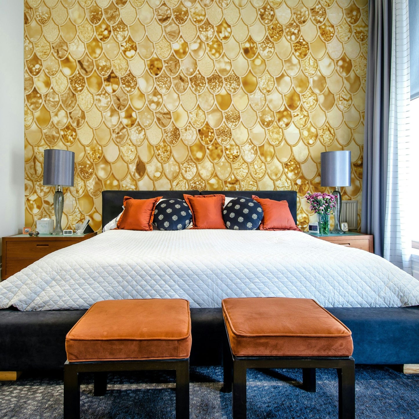 Gilded Scales Wall Mural GD3954