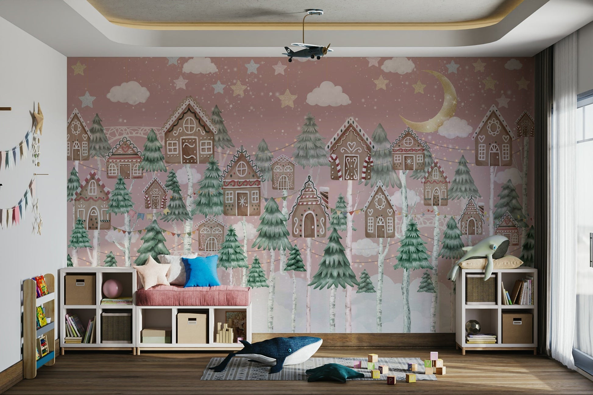 The design is balanced and peaceful.

