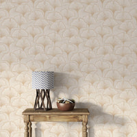 Artistic ginkgo fan leaves wallpaper GD158


