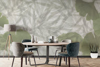 Stylish ginkgo botanical wallpaper texture
