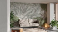 Organic ginkgo leaves wall covering
