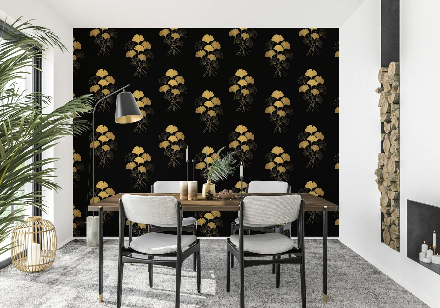 Ginkgo Luxury Gold Wall Mural