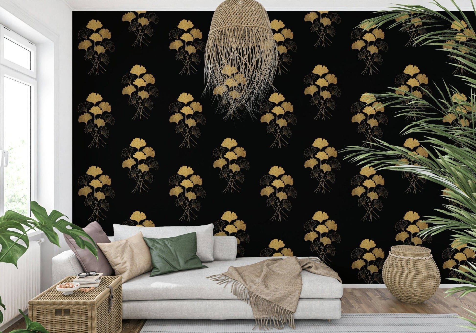 Ginkgo Luxury Gold Wall Mural