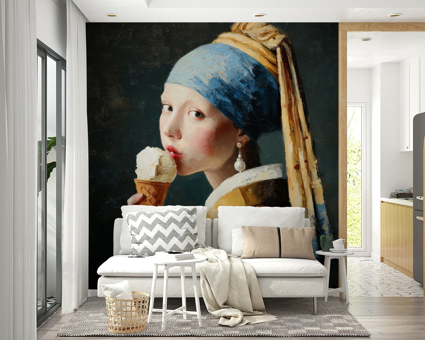 a unique wallcovering for a modern space

