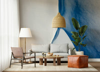 A beautiful modern art wall mural of delicate lines.