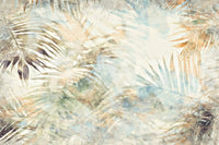 A high-quality serene leaf wall mural for walls.