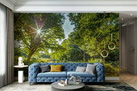 The mood is peaceful and fresh.

