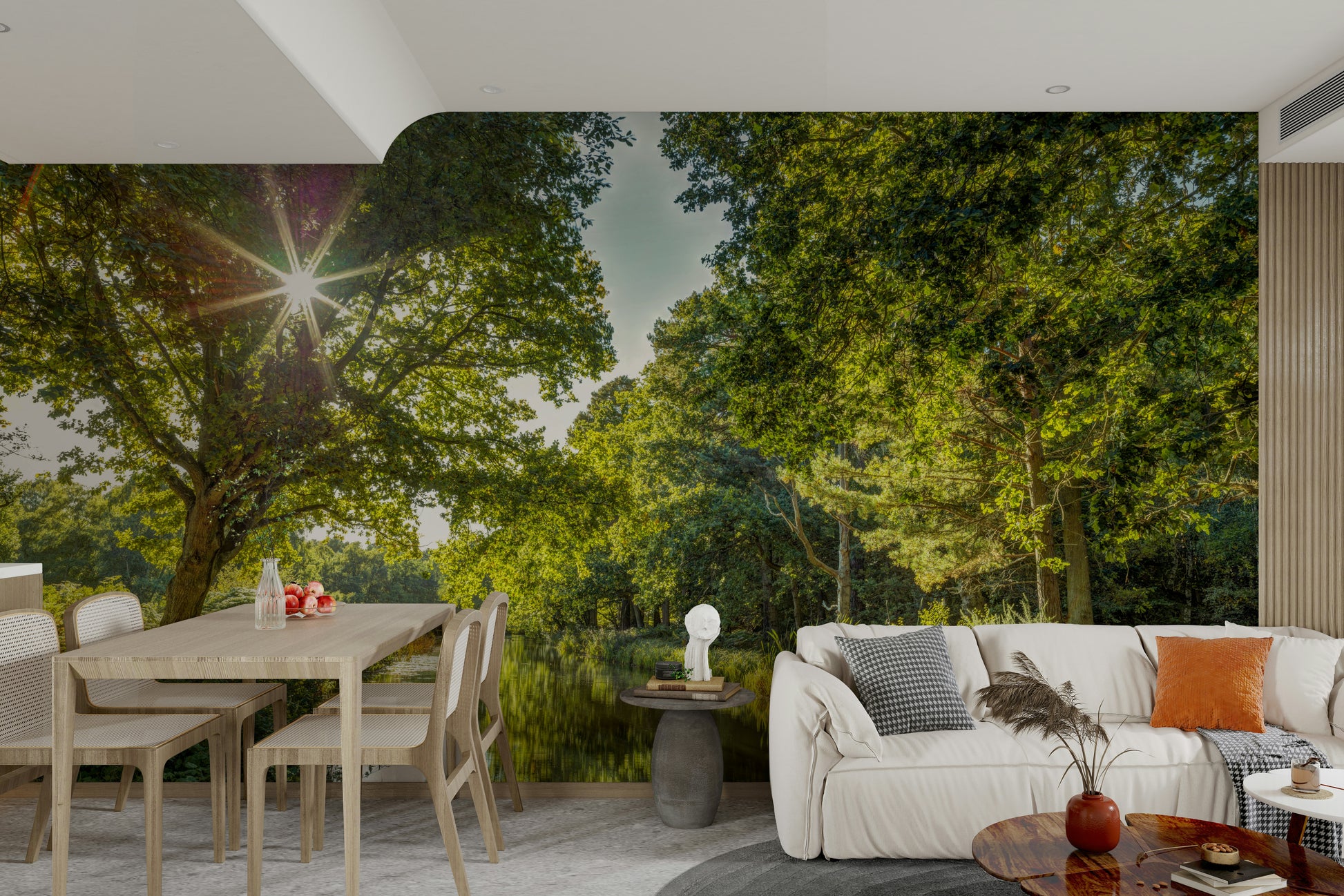 The lighting is bright and highlights the textures.

