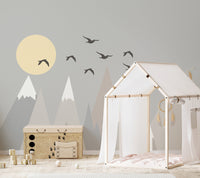 Glorious mountain wallpaper mural
