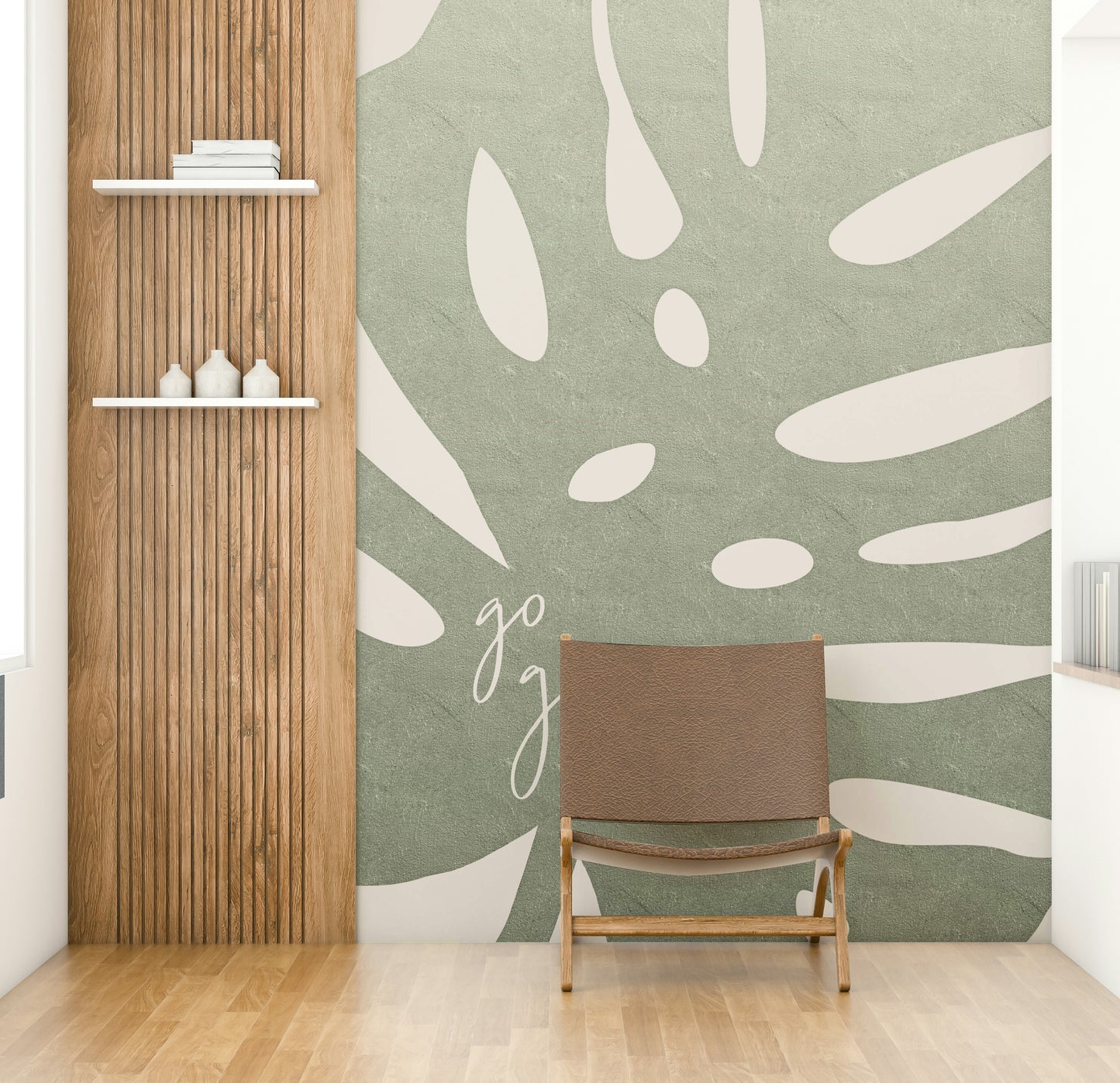 Modern greenery wall mural for rooms

