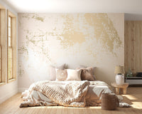 Gold marble wall mural wallpaper for a lavish modern look.
