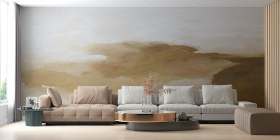 Golden Abstract Wallpaper Mural C510
