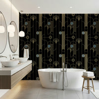 Golden Arcadia Harmony Deco Wallpaper⁠