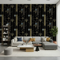 Golden Arcadia Harmony Deco Wallpaper⁠