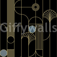 Golden Arcadia Harmony Deco Wallpaper⁠