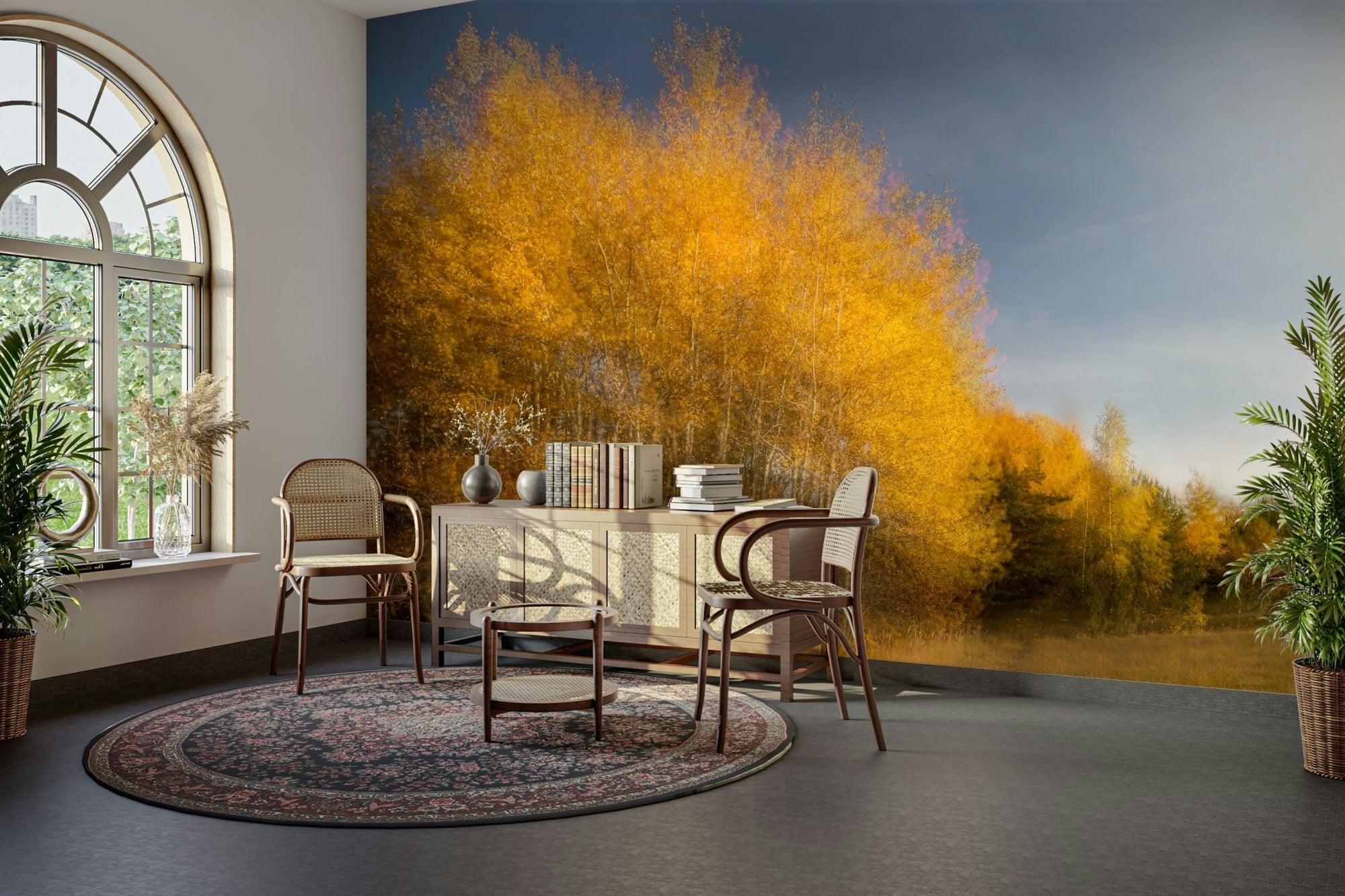 A breathtaking and vibrant wall mural., GD2706