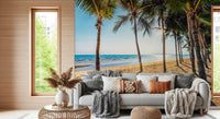 Golden Beach Palms Wall Mural
