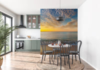 Golden Beach Sunrise Wall Mural for bedroom