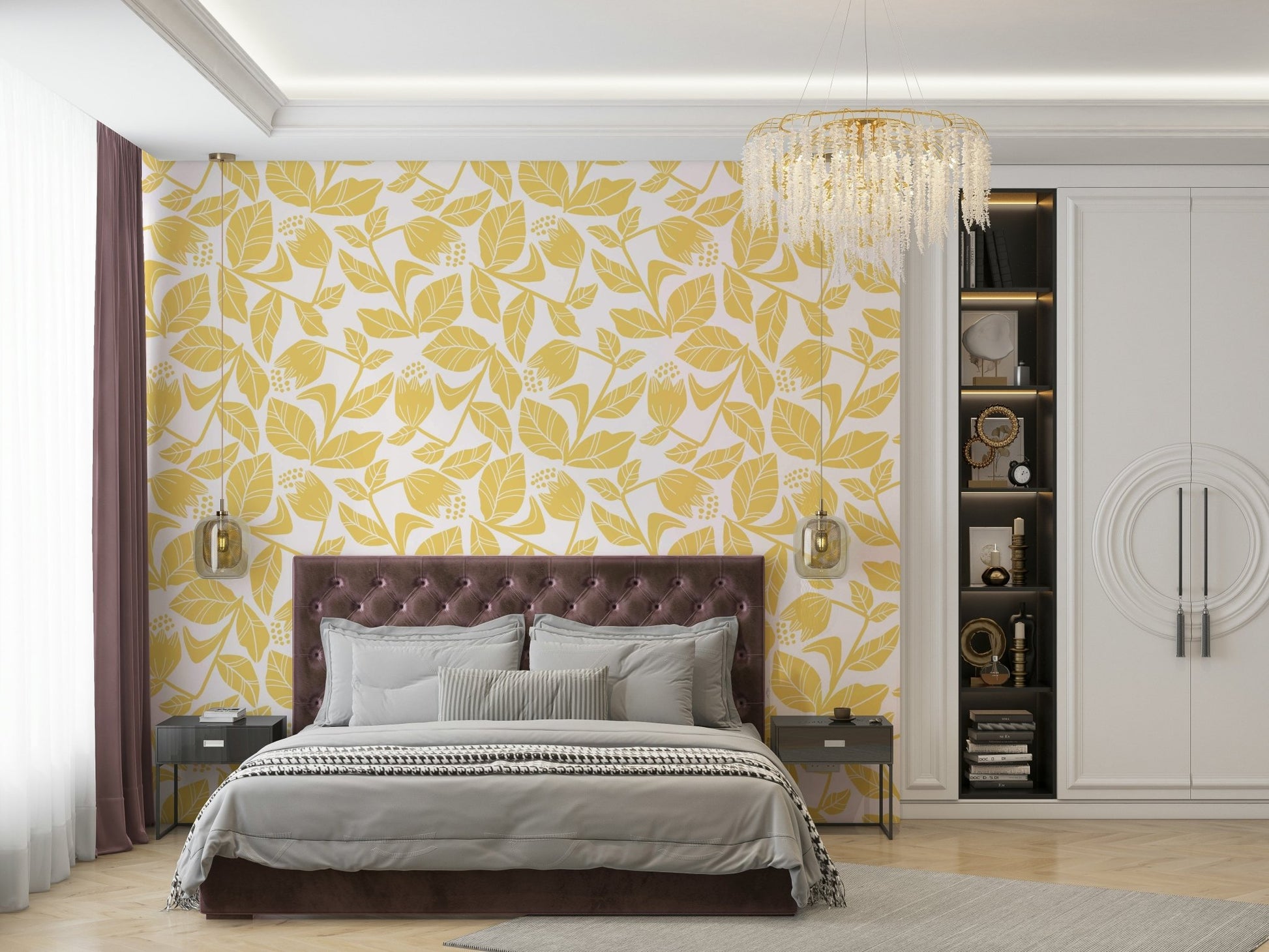 High-resolution image of golden flora.


