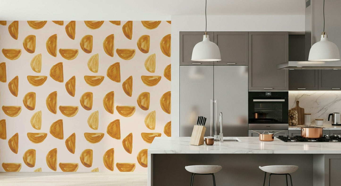 Elegant Golden Brushstrokes Wallpaper textured wall treatment