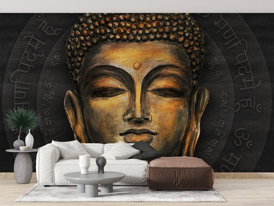 Buddha wallpaper featuring sacred texts, B367