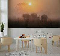 A serene wildlife scene wall mural for your decor., GD5860